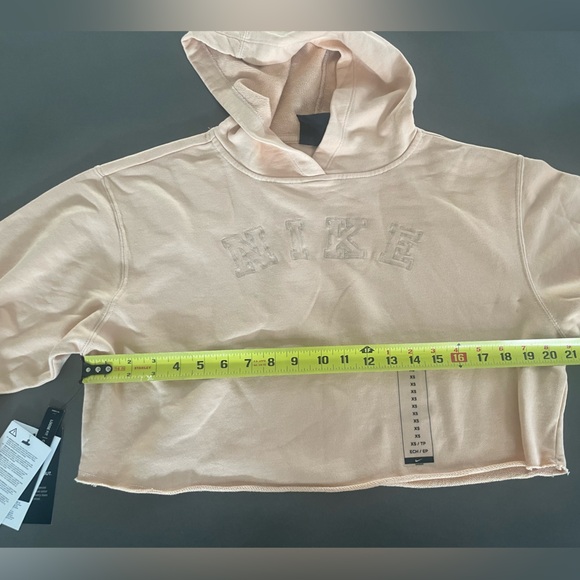 NWT - NIKE SPORTSWEAR CROP HOODIE SHIMMER - XS - Picture 7 of 9